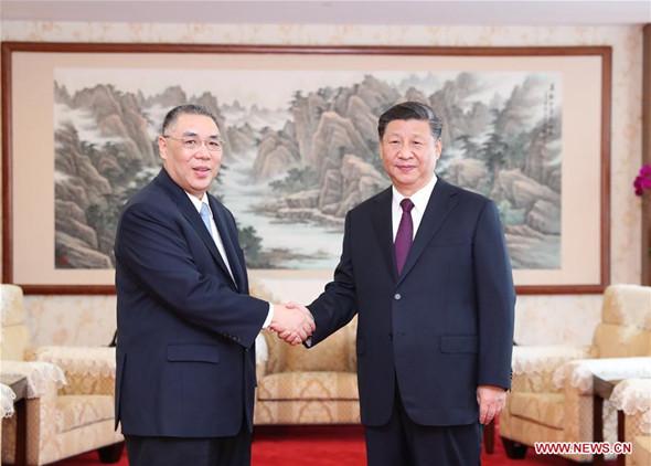 President Xi Meets Macao SAR Chief Executive